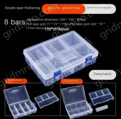 Two thickened materials 8 grids double-layered