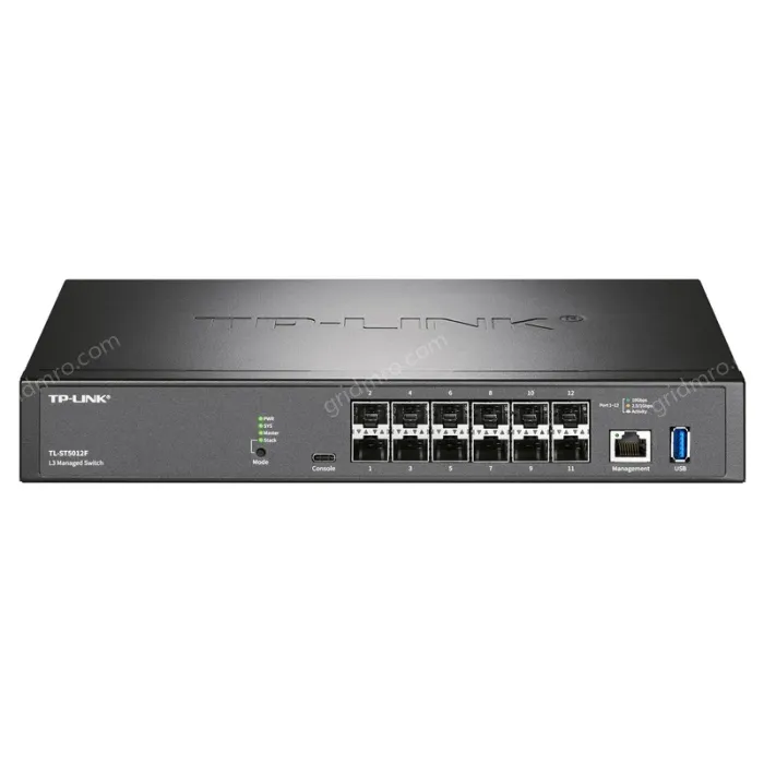 12 SFP+ ports Full 10 Gigabit Layer 3 network management switches