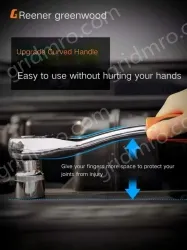 Flagship 72-tooth bent handle auto repair 121-piece set