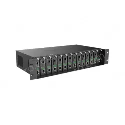 14-slot fiber optic transceiver chassis