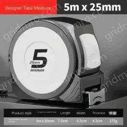 Self-locking designer model 5Mx25MM class II accuracy