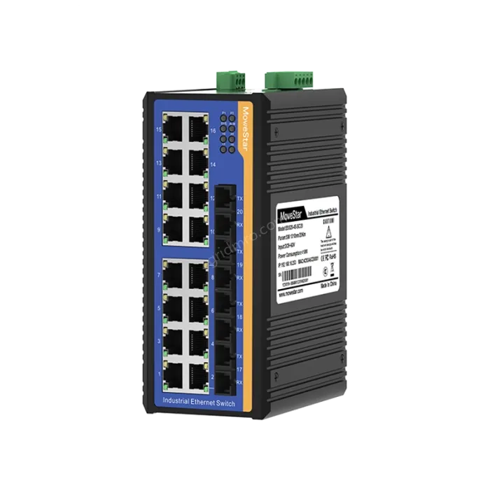 [100 Gigabit 4 Optical 16 Electrical] Ring Network Management Industrial Switch