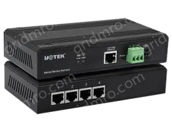UOTEK 10/100M to 4 Ports RS-232/485/422 Serial Device Server
