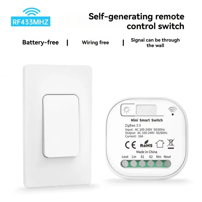 1 controller + 1 self-generating switch