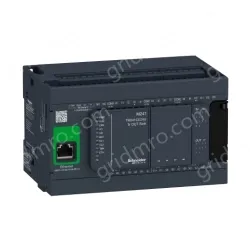 TM241CE24U logic controller, Modicon M241, 24 IO, transistor, NPN, Ethernet
