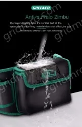 The waist bag can hold a mobile phone with a thickened flip cover