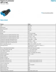 Push-in fitting QSY-6-100(FESTO)